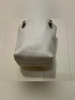 HTF Vintage Hobo International White Leather Y2K Little Cute Top Handle Handbag thumbnail 5