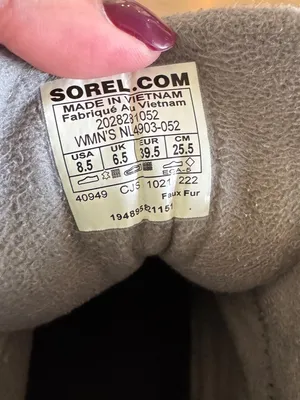 Sorel Kinetic Breakthru Caribou waterproof boots Quarry/Sea Salt gray 8.5 thumbnail 3