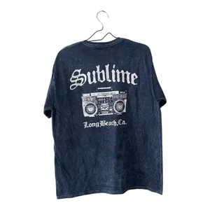 Sublime Washed Blue Graphic T Shirt Cotton Short Sleeves Tee Women’s Large NEW thumbnail 2