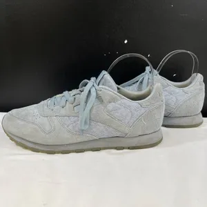 Reebok Womens Blue Leather Casual Sneakers Size 10 SKU 6554 thumbnail 5