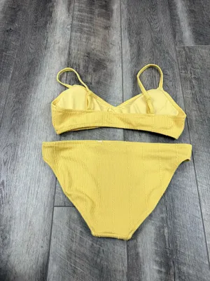 Aerie Yellow Ribbed Bikini Set thumbnail 7