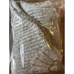 Aerie‎ Grey Chunky Knit Mock Neck Sleeveless Sweater Vest Medium thumbnail 5
