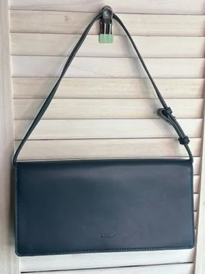 BCBGMAXAZRIA Slate Blue clutch purse thumbnail 2
