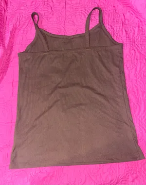 No Boundaries Women’s Brown Ribbed Cami (XL) thumbnail 2