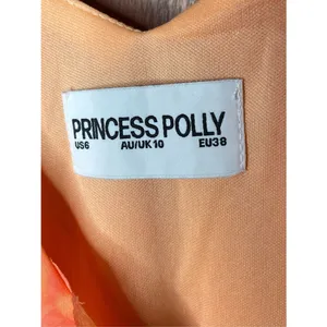 Princess Polly Lars Maxi Dress Orange Multi Tie Dye Ruffle Slip Dress Resort 6 thumbnail 6