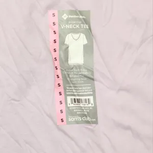 NWT Member's Mark Womens Essential V-Neck T-Shirt Tee DLT4876S L Wisteria Purple thumbnail 3