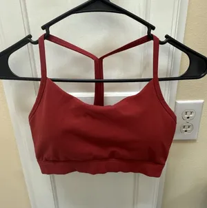 Pickletini Red Y-Back Sports Bra Pickleball Activewear Top thumbnail 1