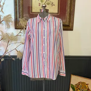 Ralph Lauren Black Label Striped Cotton Broadcloth Button Down Shirt - L 🧡🎀 thumbnail 3