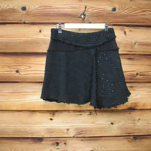 NWT Zara Tweed Sequin A Line Mini Skirt thumbnail 4