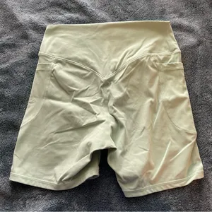 Women's‎ High-Waisted Green Biker Shorts size medium thumbnail 6