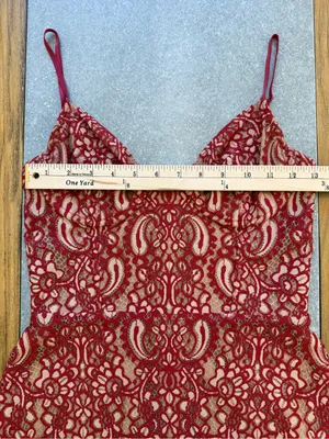 For Love & Lemons Vika Paisley Lace Mini Dress Rust Size Small thumbnail 16