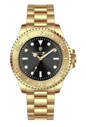 Montres Prestige x Invicta Men’s Gold 43mm Quartz Dress Watch BNIB thumbnail 1