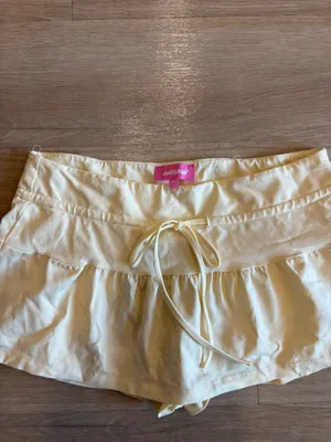 Edikted Yelena Mini Skort & Lace Button Up Top Set thumbnail 6