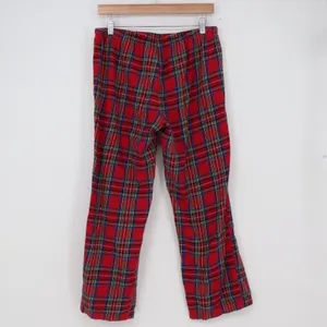 Pajamagram Pajama Pants Womens M Plaid Red Cotton Drawstring Excellent thumbnail 4