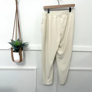 NWOT Old Navy Powersoft Go-Dry Ivory Athletic Joggers Size L thumbnail 2