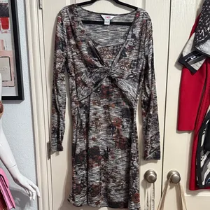 Roper‎ Floral Print Long Sleeve Dress Y2K Coastal Cowgirl Western Rodeo Retro thumbnail 2