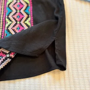 Savanna Jane the Bella Horatio Ribbon Tie Linen Blend Embroidered Tank Women's S thumbnail 11