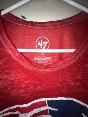 '47 Brand New England Patriots Distressed Logo Burnout T-Shirt thumbnail 2