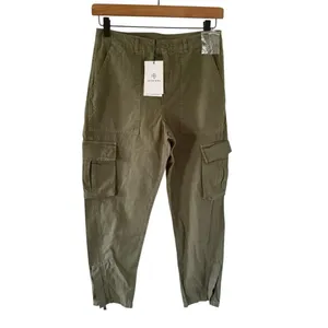 Anine Bing NEW Cargo Trouser Olive Green thumbnail 4