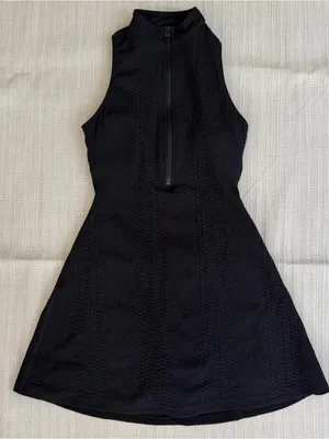 GIGI C Marcella Black Snakeskin Embossed Active Dress Built-In Shorts Size XS thumbnail 2