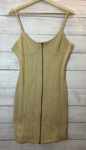 Forever-21 Women's Tan Mini SunDress SIZE LARGE thumbnail 1
