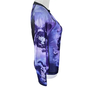 Raven Fightwear The Pegasus Dusk Purple Rashguard Size Small BJJ MMA Grappling thumbnail 3