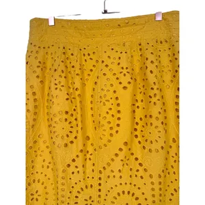 NWT Tracy Reese x Anthropologie Sunshine Eyelet Pencil Skirt Button‎ Front Sz 14 thumbnail 10