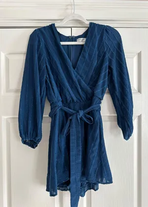 Vestique Long Sleeve Blue Romper thumbnail 1