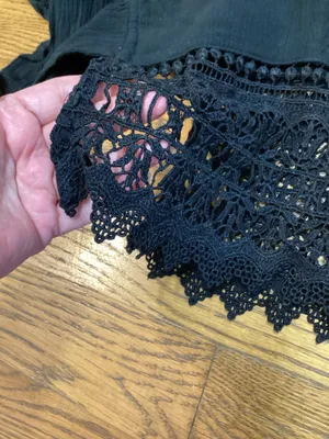 American Eagle Boho tie back halter top black  thumbnail 10