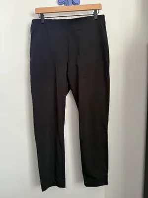 Footjoy Women’s Medium Pull On Black Pants Straight Office Work Business Casual thumbnail 6