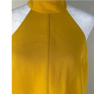 Mare Mare‎ x Anthropologie Halter Dress Women XS Gold Excellent Mod Mini Pocket thumbnail 8