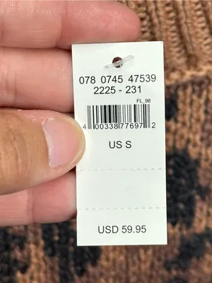 Aerie Leopard Print Oversized Knit Sweater Size Small Brown Black NWT thumbnail 12
