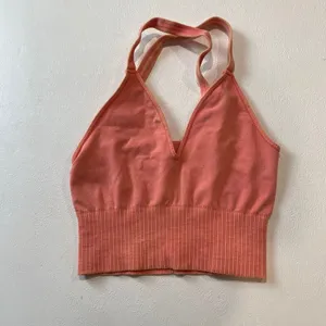 Free People Movement Seamless Sports Bra XS Pink Coral Yoga Active Top thumbnail 2