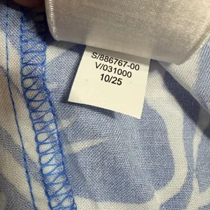 Old Navy Women Blue White Floral Tropical Smocked Tiered Maxi Dress Large thumbnail 10