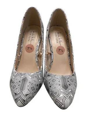 NIcole Miller Women's Black/White Shoes/Heels/Stilettos Size7.5 SKU 1722 thumbnail 1