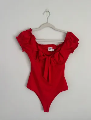 Princess Polly red bodysuit  thumbnail 1