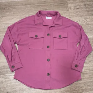 Hippie Rose Women's Boutique Pink Button Up Size Medium thumbnail 1