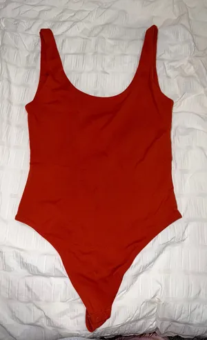 Aritzia dark orange bodysuit thumbnail 1