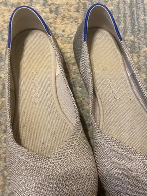 Rothy's Women's Rounded Grey Silver Glitter Flats thumbnail 6