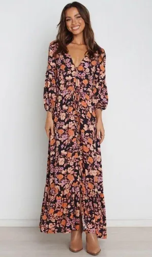 Nwot petal & pup Katrina boho maxi dress floral party western classic $98 casual thumbnail 1