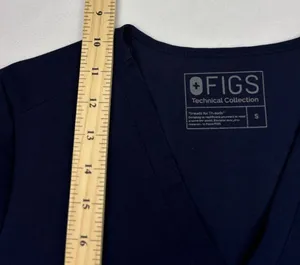 FIGS Navy V Neck Casma Scrub Top Small thumbnail 8