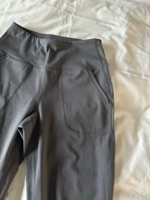 Grey High Rise Yoga Waist Joggers thumbnail 4