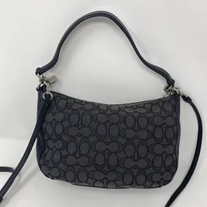 Coach Signature Chelsea Jacquard Crossbody Bag Purse 37584 Black thumbnail 10