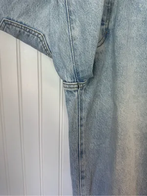 Pacsun Womens Dad Jean Light Blue Wash Distressed Rips Cotton Button Fly Size 23 thumbnail 9