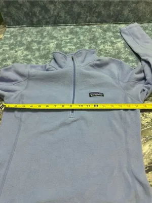 Patagonia Light Blue Women's Quarter-Zip Fleece Pullover XS thumbnail 5