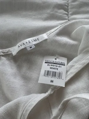 Ava + Esme Women’s Lightweight Slip Dress - White size M thumbnail 3