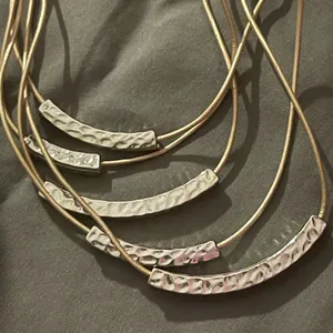 Lia Sophia Gold and Silver Layered Necklace thumbnail 3