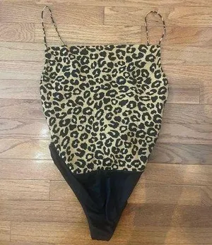 Leopard print body suit new with tags thumbnail 1