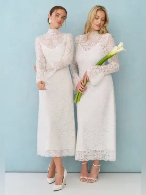 NWT Few Moda x Little White Looks Jen Dress size 8 white Lace bridal ivory thumbnail 6
