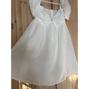 NWT Lulus My Dream Date White Off-the-Shoulder Mini Dress Babydoll Party Size L thumbnail 5